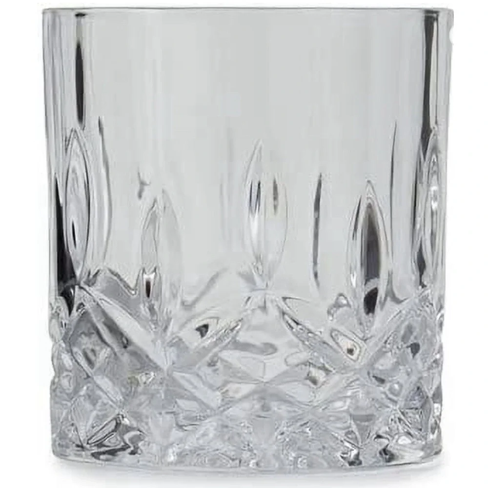 Godinger Oxford Crystal Double Old Fashioned Glasses Set of 2 Barware 9oz